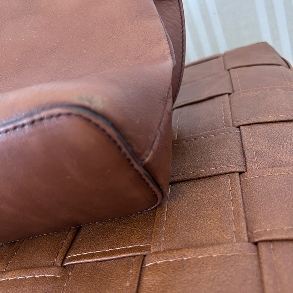 Etienne Aigner Vintage brown leather & suede patchwork shoulder bag - Picture 6 of 10